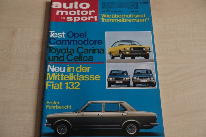 Deckblatt Auto Motor und Sport (11/1972)